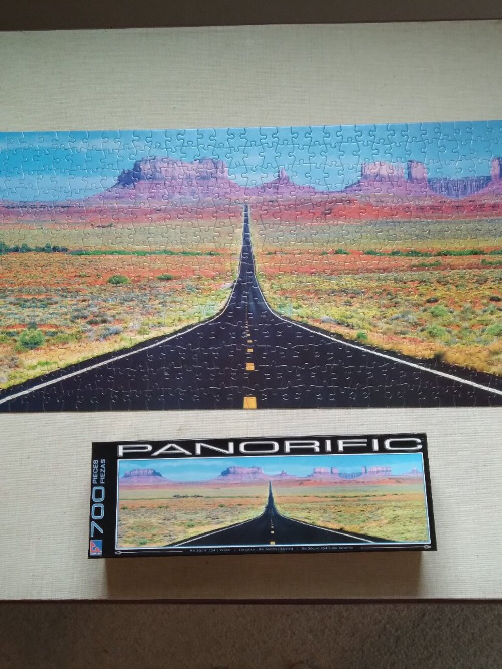 700 pc Jigsaw Puzzle "The Long Road Ahead" by Panorific